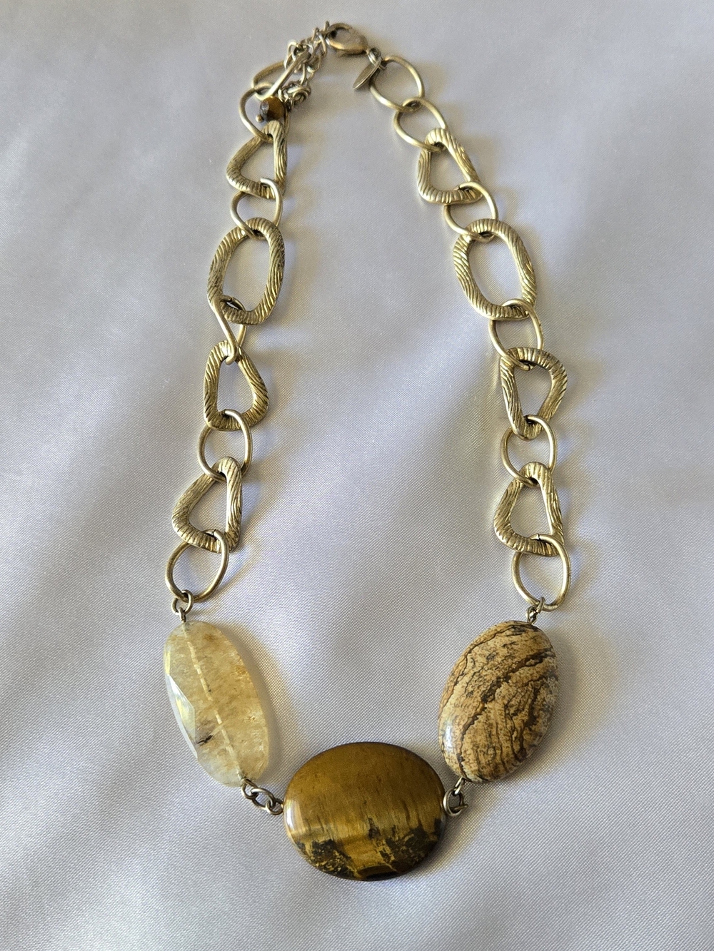 Lia Sophia Rock Bottom Gold-Tone Link Necklace - Picture 4 of 4
